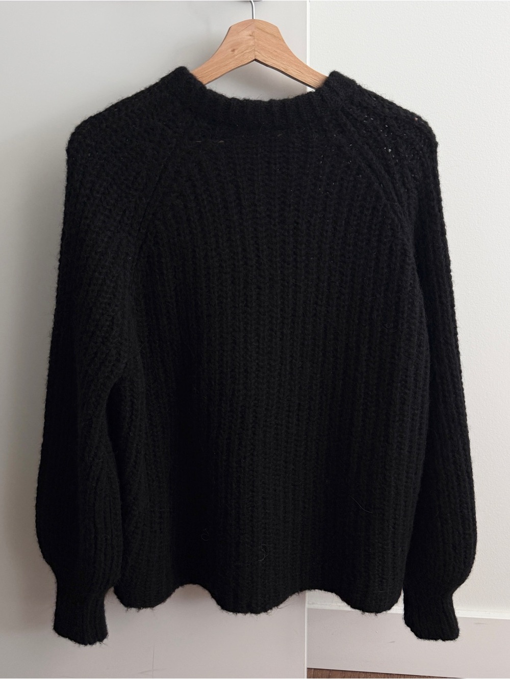 Sezane Black Emile Cardigan - Picture 2 of 5